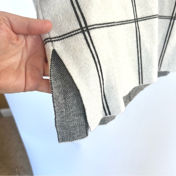 ELIE TAHARI Windowpane Black White Sweater - Picture 8 of 9